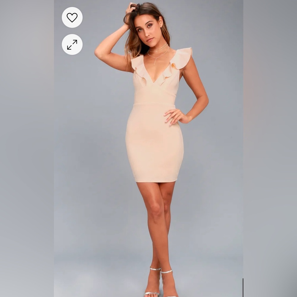 LULU’S Good Life Blush Bodycon Dress